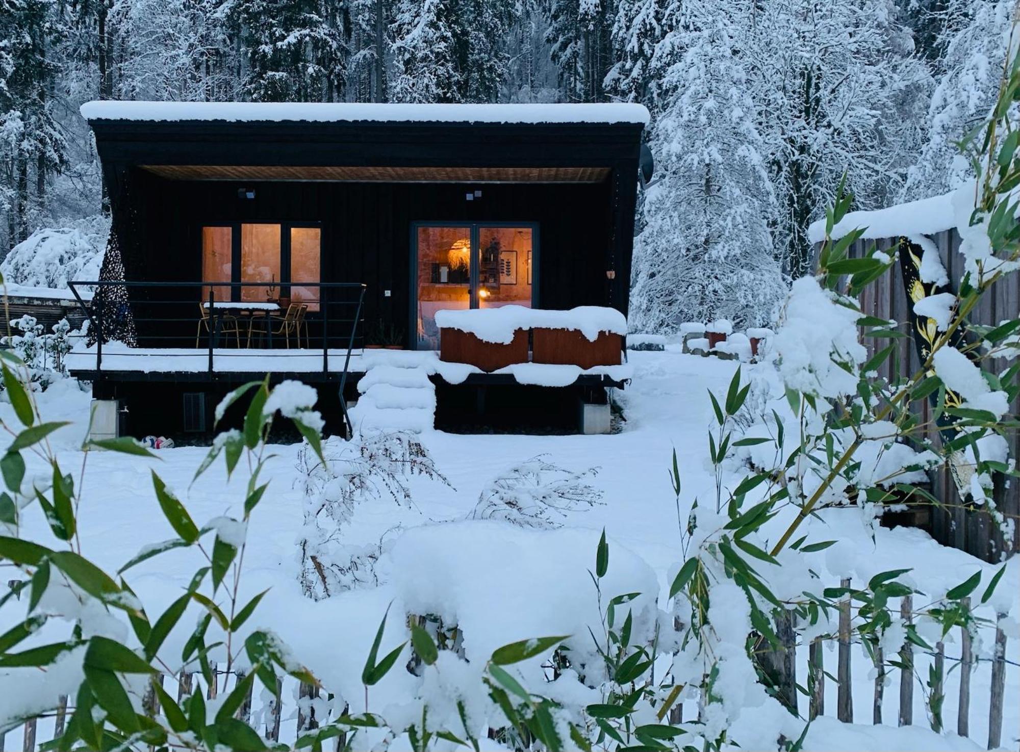 Hjem - Tiny Homes Direkt Am Wald Zwischen Allgaeu & Bodensee Bergatreute Luaran gambar